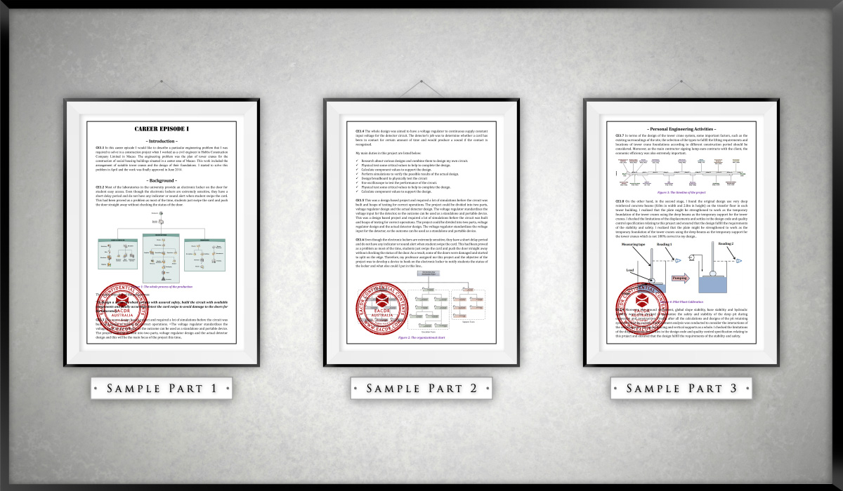 EA 职业评估 Engineers Australia (EA) Migration Skills Assessment Competency Demonstration Report (CDR)